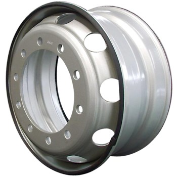 Steel Wheel, Silver - 22.5” x 8.25” / 10 Stud x 335 PCD